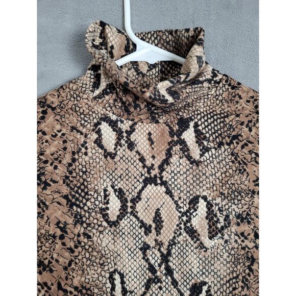 Queen.M Womens Turtleneck Bodysuit Top Long Sleeve Bodycon Jumpsuit XSMALL - Picture 5 of 8